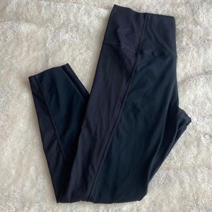 Nike Yoga Luxe - Black XL - Women's High-Waisted 7/8 Matte Shine Leggings